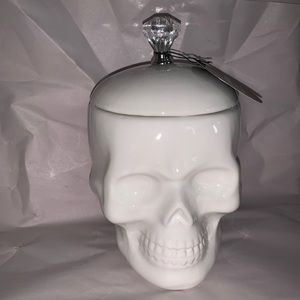 Gothic decor Diamond skull canister witches witch decor apothecary decor